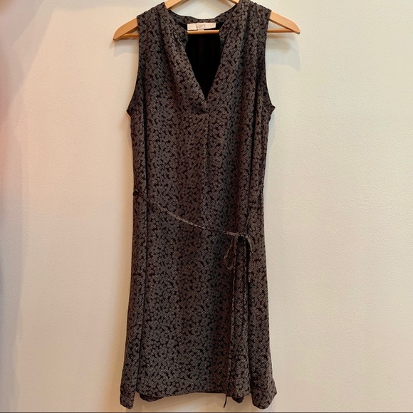 LOFT Dresses & Skirts - LOFT Grey and White Dot Dress